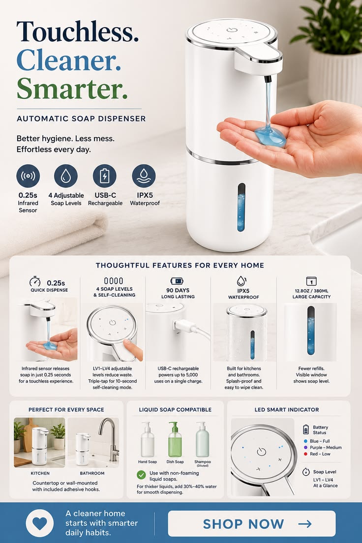 CLEVA SENSE Smart Touchless Soap Dispenser